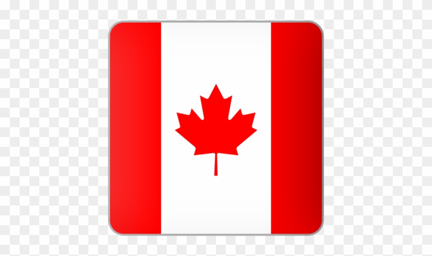 Square Icon Ilration Of Flag Canada - Canadian Flag Drawing Clipart