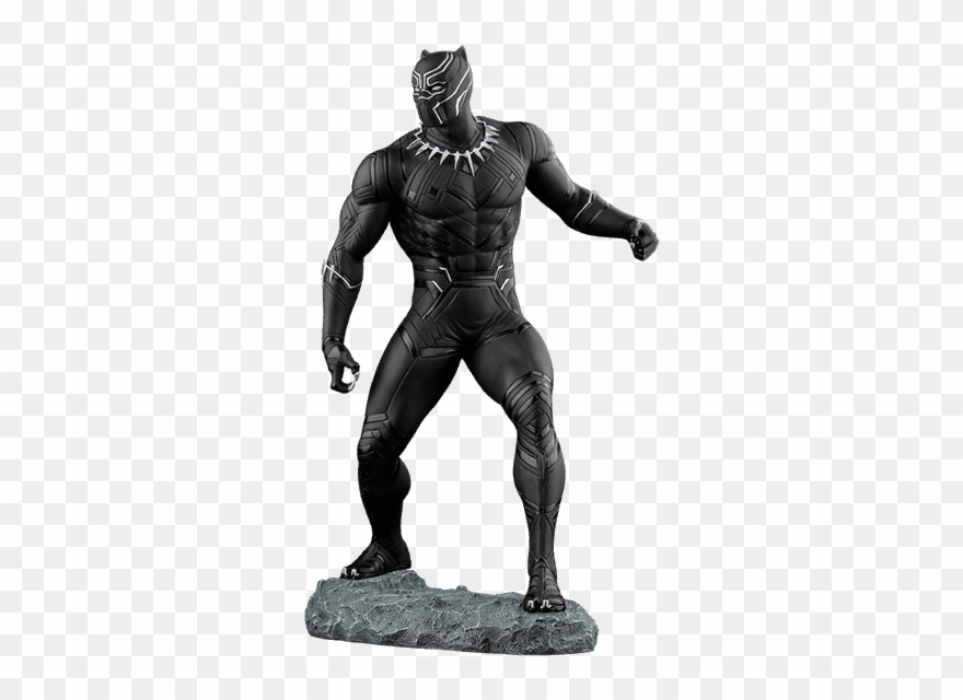 Captain America Civil War Black Panther Png Jpg Free - Black Panther Civil War Statue Clipart