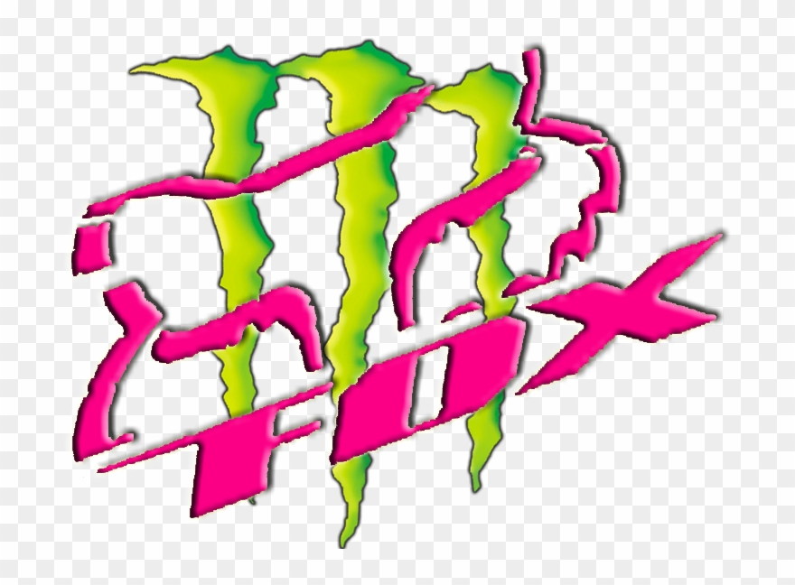 Pink Fox Racing Logo - Fox Racing Logo Monster Png Clipart