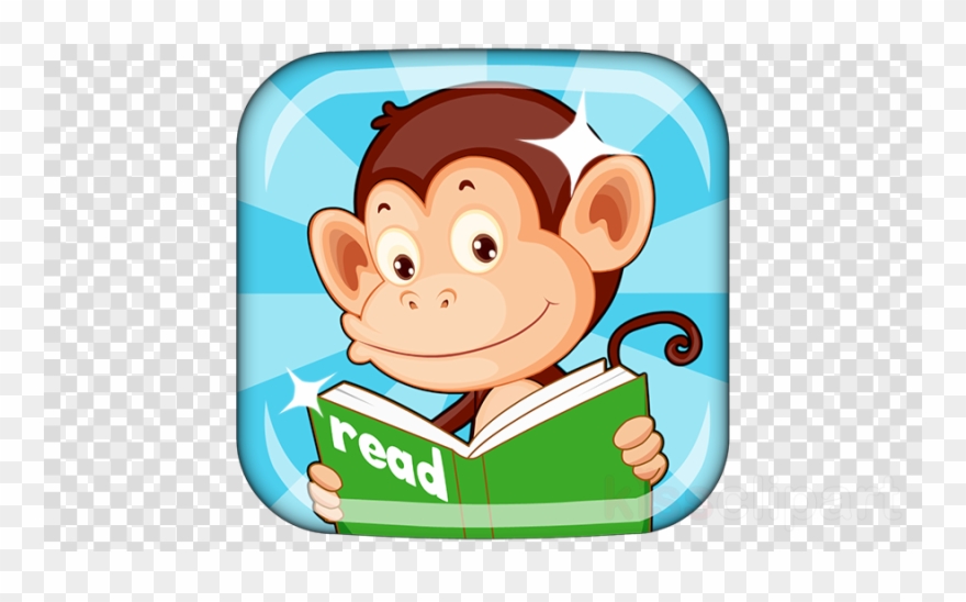 Monkey Junior App Clipart App Store - Monkey Stories Learn To Read - Png Download