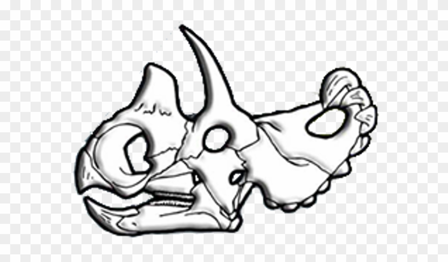 Wendiceratops Skull Diagram Clipart