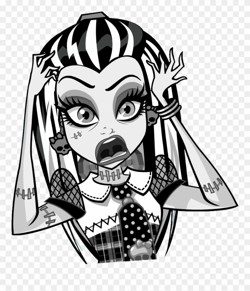 Watzit - Monster High Frankie Stein Cartoon Clipart