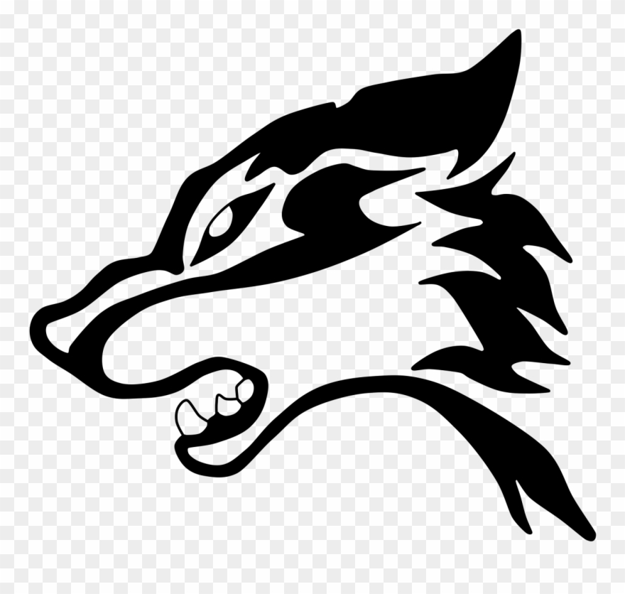 Wolf Clipart Pencil In - Wolf Fang Drawings - Png Download