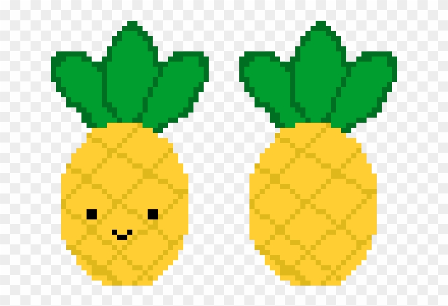 Pineapple - Pixel Pineapple Clipart