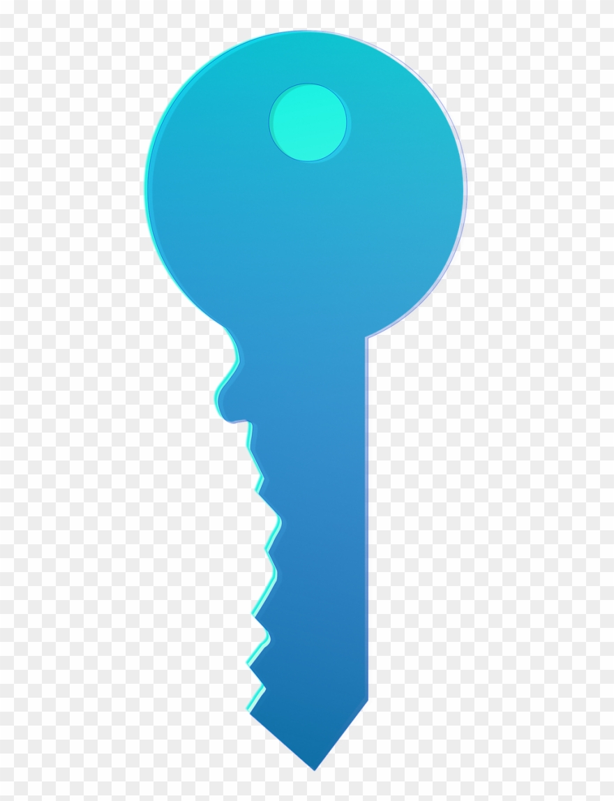Open Science - Blue House Key Clipart