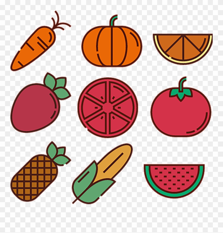 Icon For Fruit Vegetable Clipart