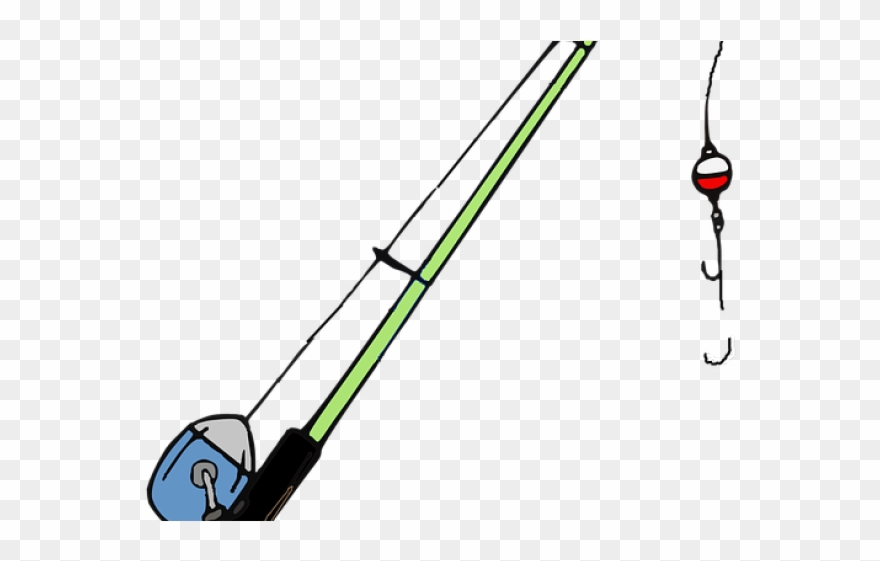 Fishing Pole Clipart Transparent Background - Fishing Pole Clipart - Png Download