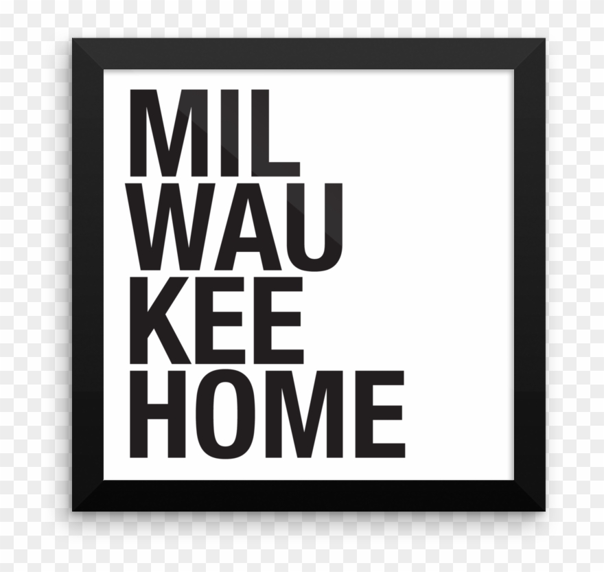 Transparent Poster Black Frame Clip Art Library Stock - Milwaukee Home - Png Download