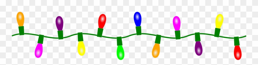 Christmas Clip Art Border Lights - Free Holiday Lights Clip Art - Png Download