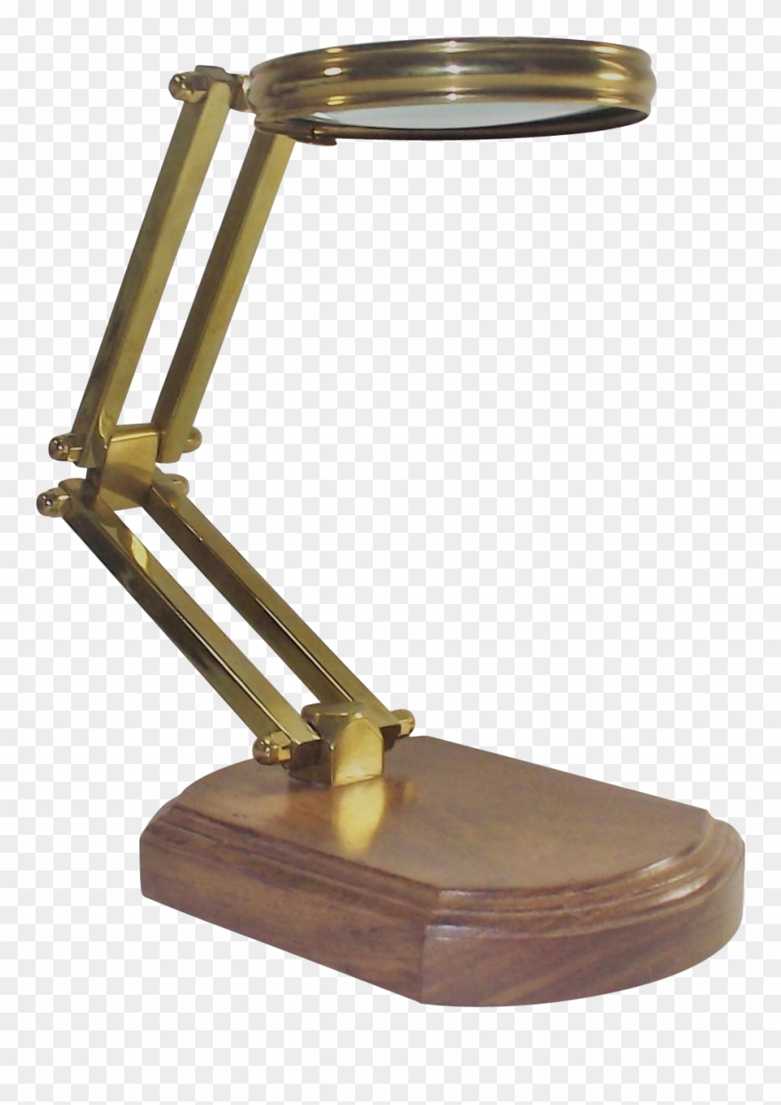 Vintage Magnifying Glass Table Top Reader Jpg Magnafying - Magnifying Glass Clipart