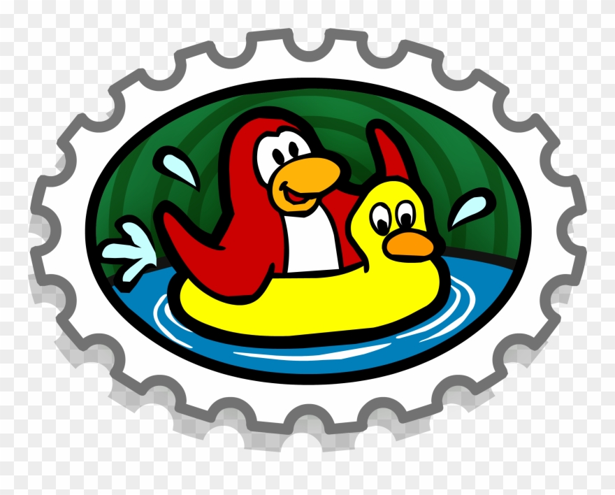 Go Swimming Stamp - Club Penguin Stamps Clipart (#2133448) - PinClipart