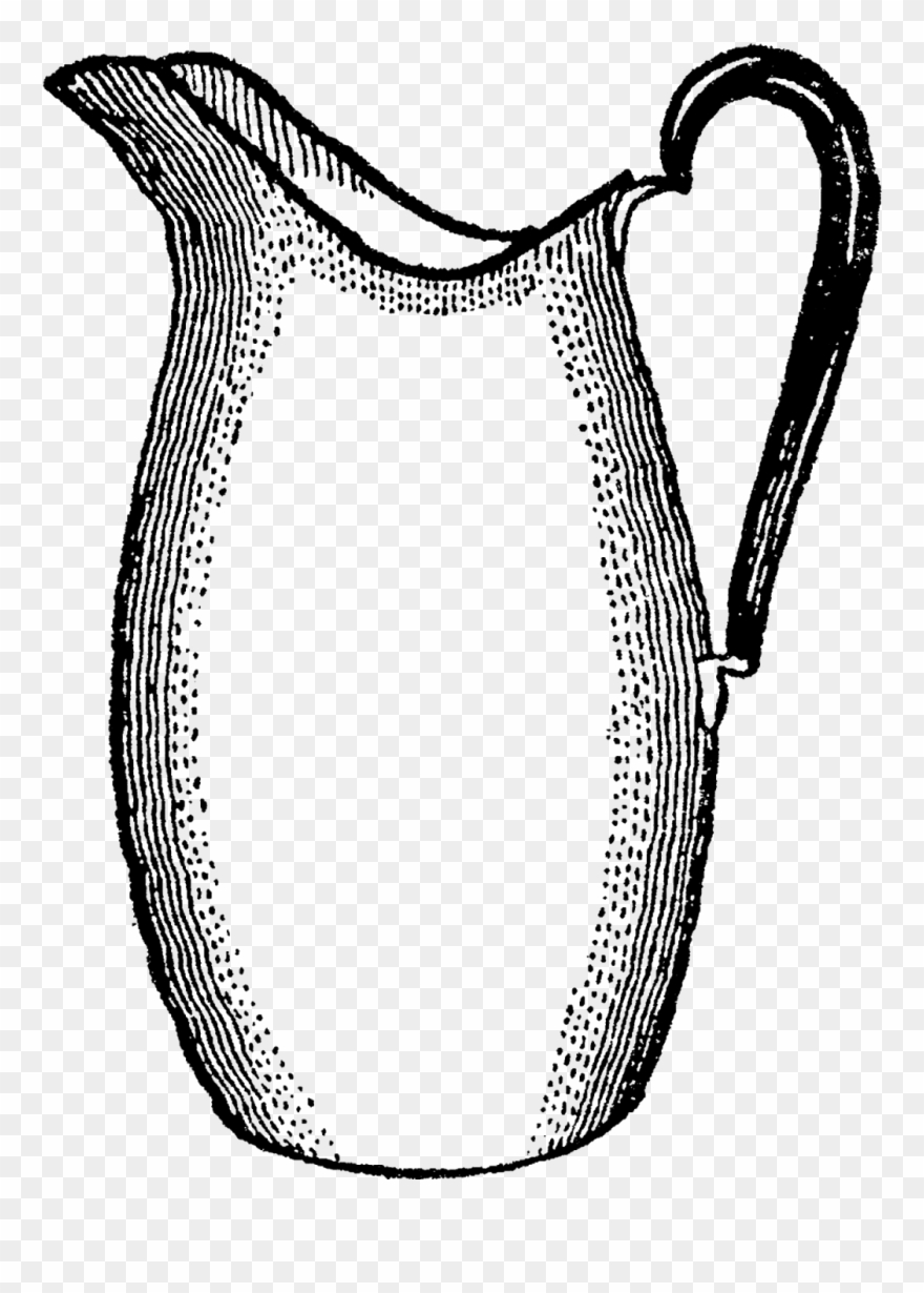 This Is A Simple, But Wonderful, Digital Image Transfer - Water Pitcher Drawing Clipart