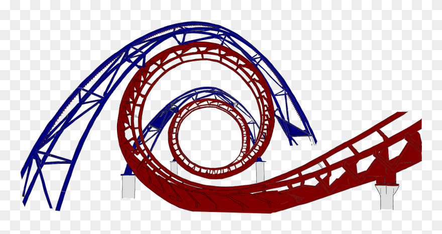 Amusement Parks - Roller Coaster Png Clipart