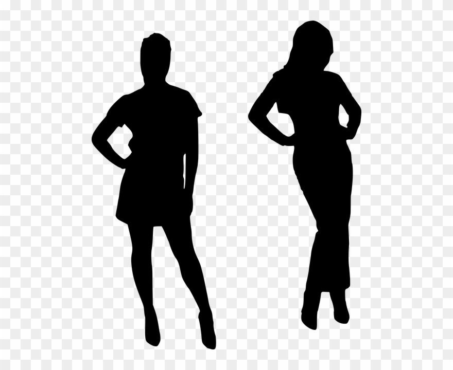 Free Photo Female Silhouette Models Retro Friendship - Boy And Girl Dancing Silhouette Clipart