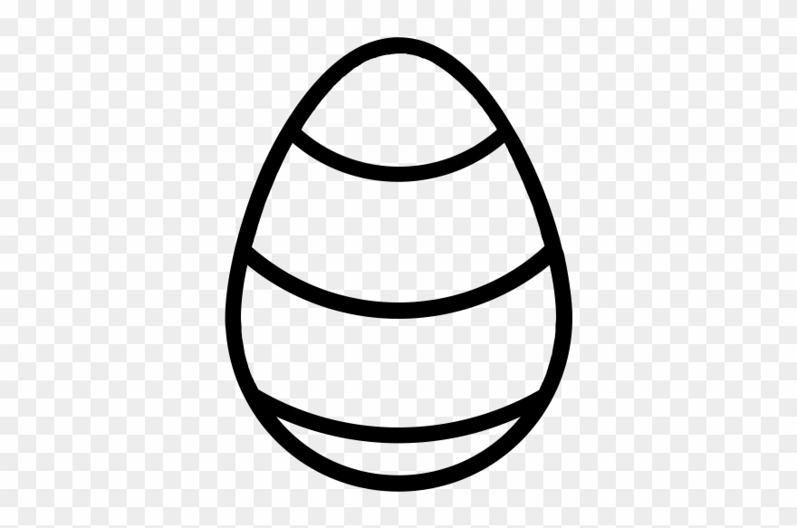 Easter Egg Rubber Stamp Clipart