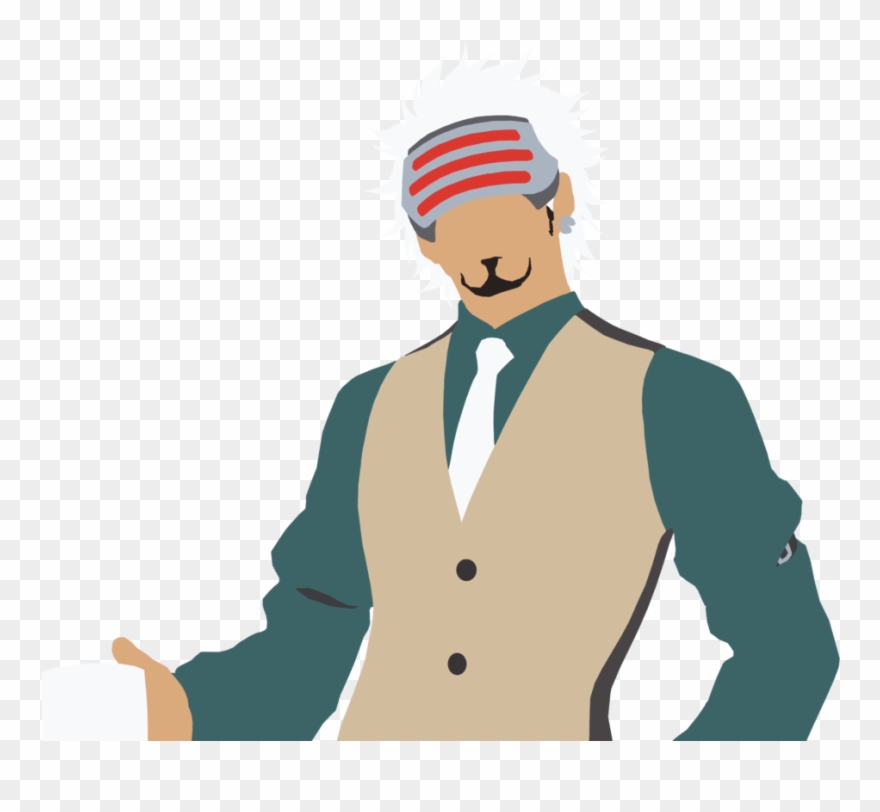 Clip Freeuse Ace Attorney Trials And Tribulations By - Godot Holding Coffee Mug - Png Download