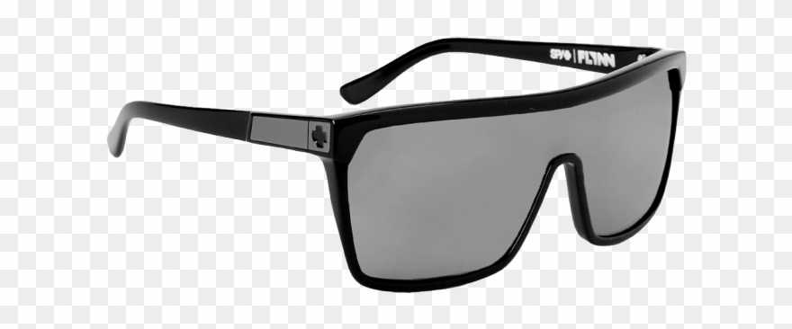 Spy Flynn Shiny Black Matte Black Grey - Spy Flynn Black W/ Matte Black Sunglasses Unisex - Clipart