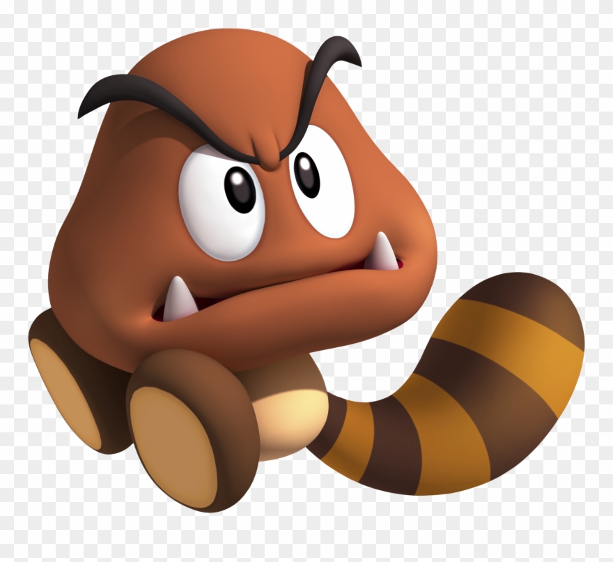Tail Goomba's Artwork From Super Mario 3d Land Clipart