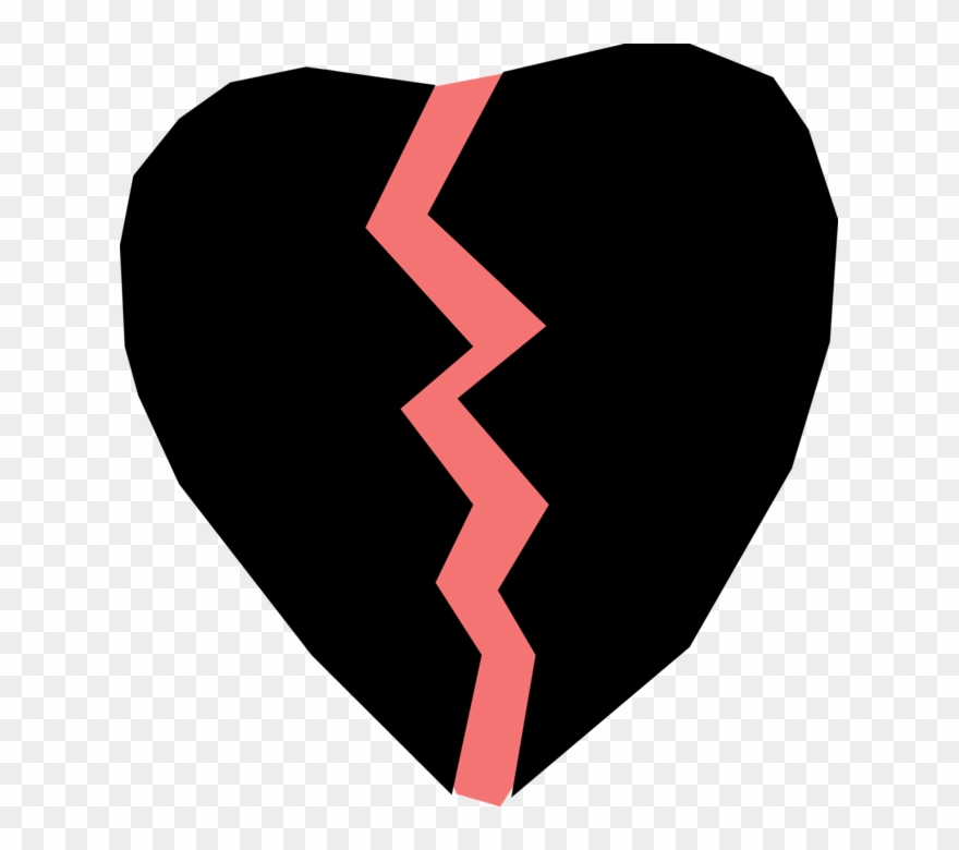 Vector Illustration Of Broken Heart The Result Of Intimate Clipart