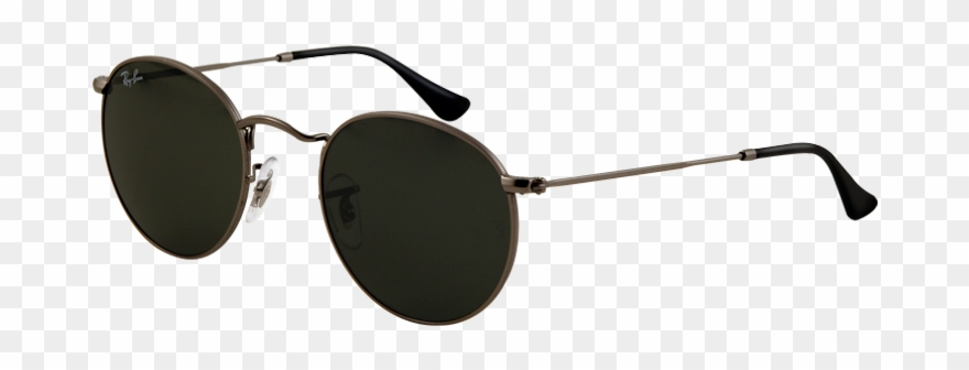Ray Ban Xlt - Ray Bans Round All Black Clipart