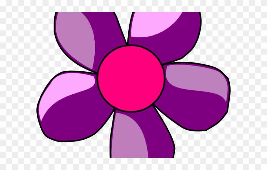Purple Rose Clipart - Blue Colour Flower Clipart - Png Download
