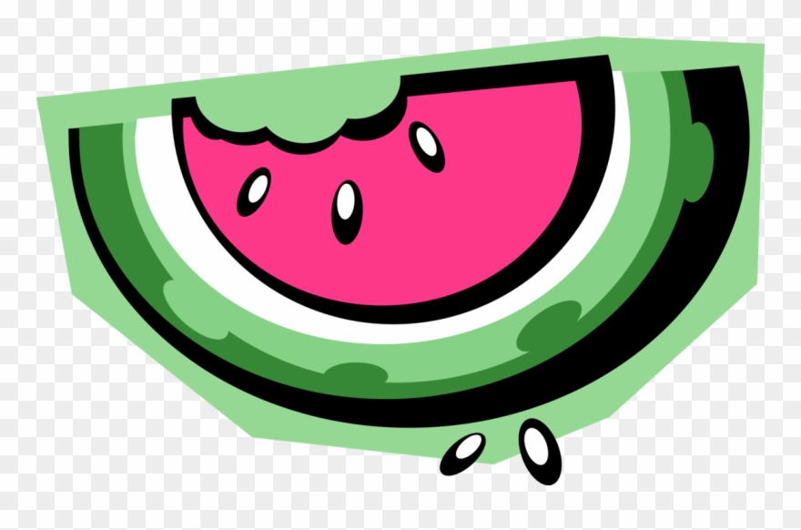 Sliced Image Illustration Of Melon Fruit Clipart