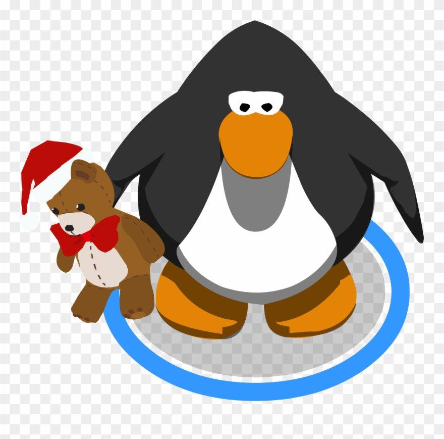 Holiday Teddy Ingame - Club Penguin Graduation Cap Clipart