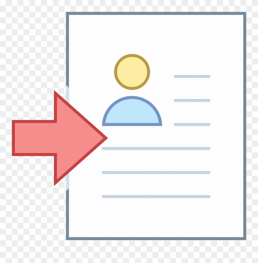 Resume Vector Clip Art Free Library - Résumé - Png Download