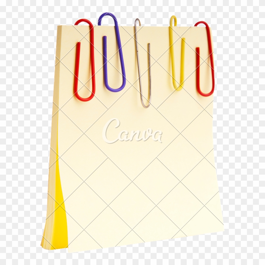 Paperclips And Notepaper Photos - Png Download
