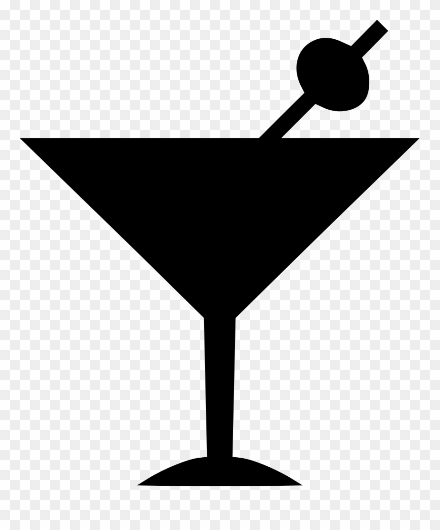 Clip Art Martini Svg - Martini Icon - Png Download