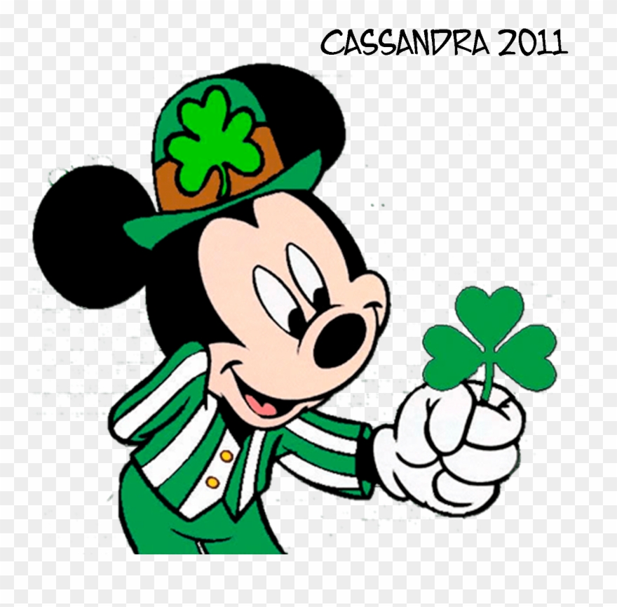 Mickey St Patrick S Day Wallpaper Wallpapersafari - Happy St Patrick's Day Mickey Mouse Clipart