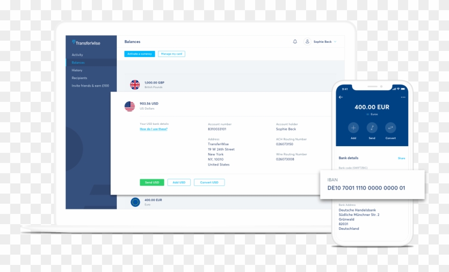 Employee Clipart Transparent - Transferwise Iban - Png Download