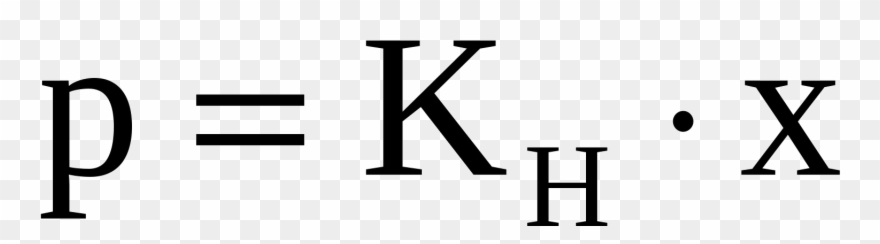Donde P Es La Presión Parcial, Kh Es La Constante De - Questex Media Logo Clipart
