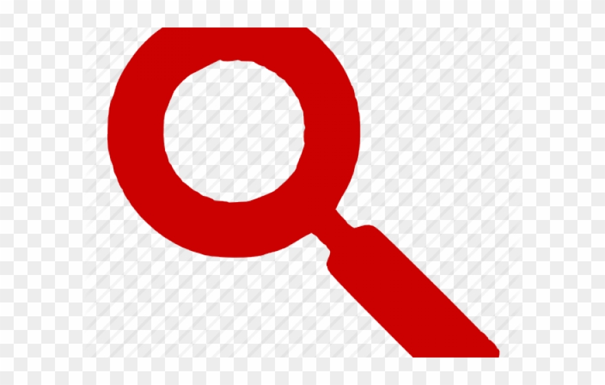 Red Clipart Magnifying Glass - Circle - Png Download