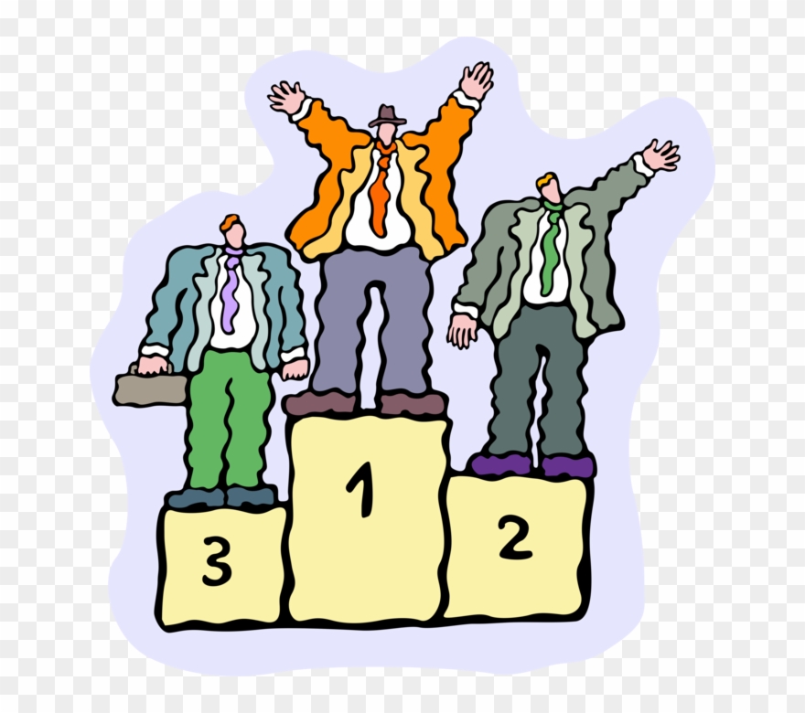 Entrepreneur Stands On Podium Image Illustration Of - Clip Art Reading - Png Download