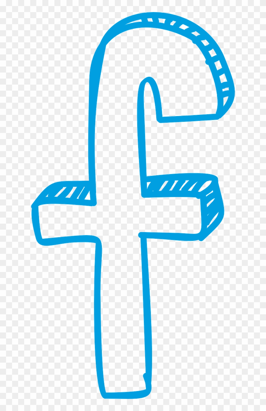 Facebook Logo Face Fb Sketch Png Image - Facebook Logo Clipart