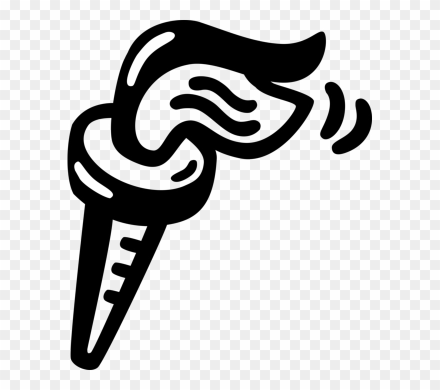 Olympic Games Torch Flame Image Illustration Of - Torch Clipart