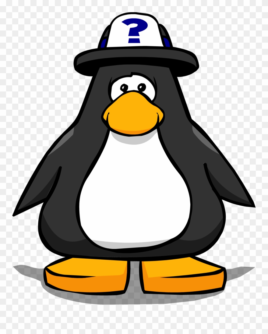 Tour Guide Hat 1 - Club Penguin Black Penguin Clipart