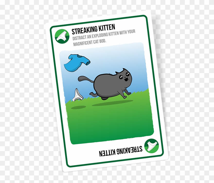 Meet The Card That Changes Everything - Exploding Kittens Streaking Kittens Clipart