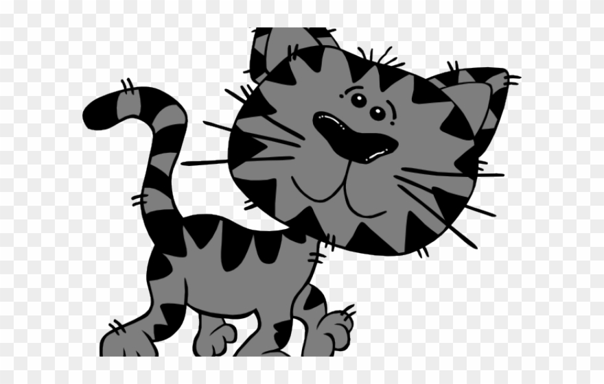 Grey Clipart Tabby Kitten - Baby Tiger Tank Tops - Png Download