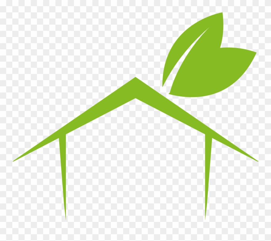 Svg Black And White Library Logo House Green Transprent - Vector House Logo Png Clipart