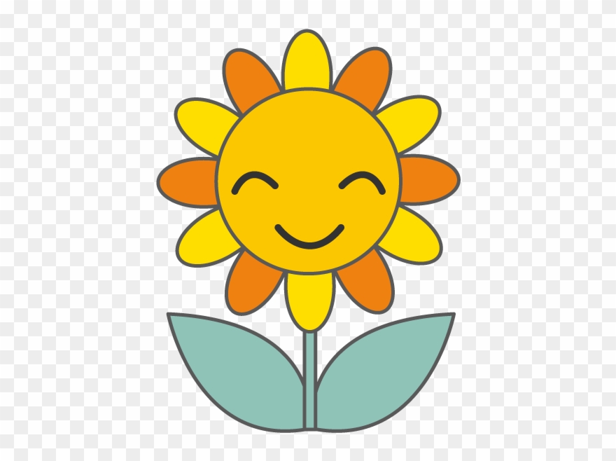 Illustration / Character / Cute - ひまわり イラスト 海外 Clipart