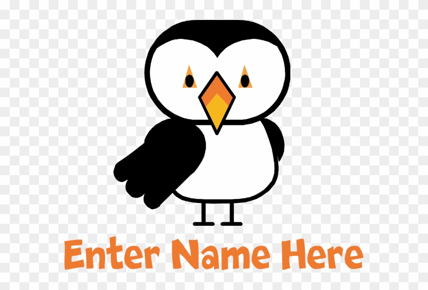 Favorite - Personalized Puffin 5x7 Flat Cards Clipart