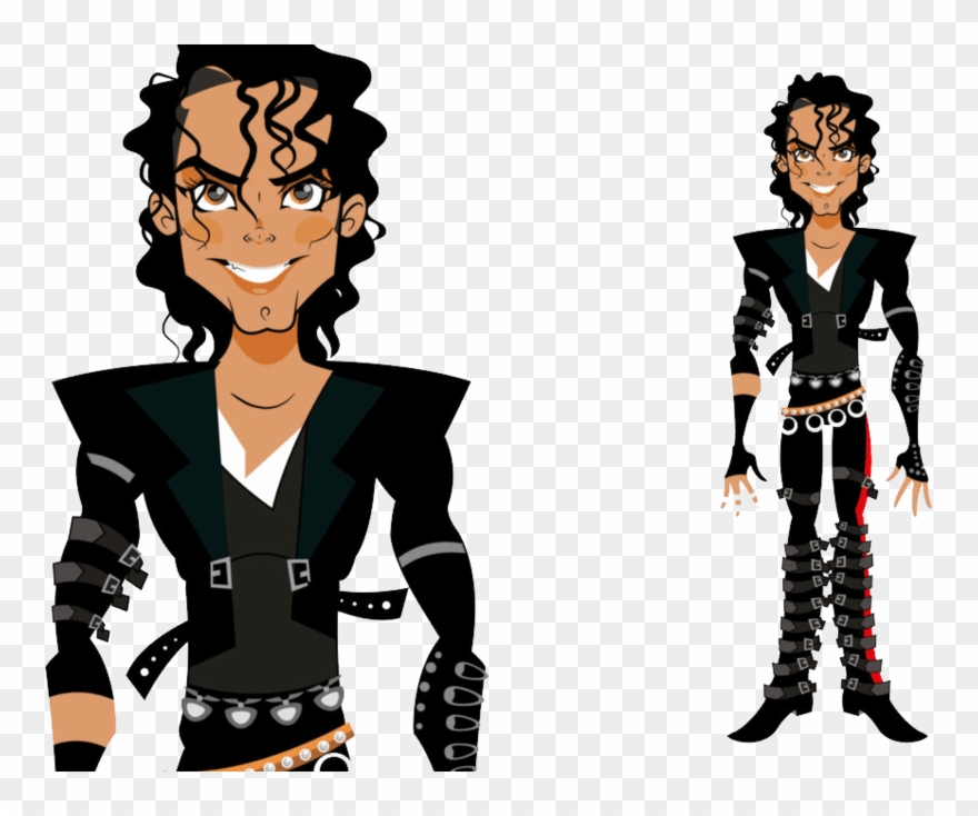 Michael Jackson - Michael Jackson Cartoon Figure Clipart