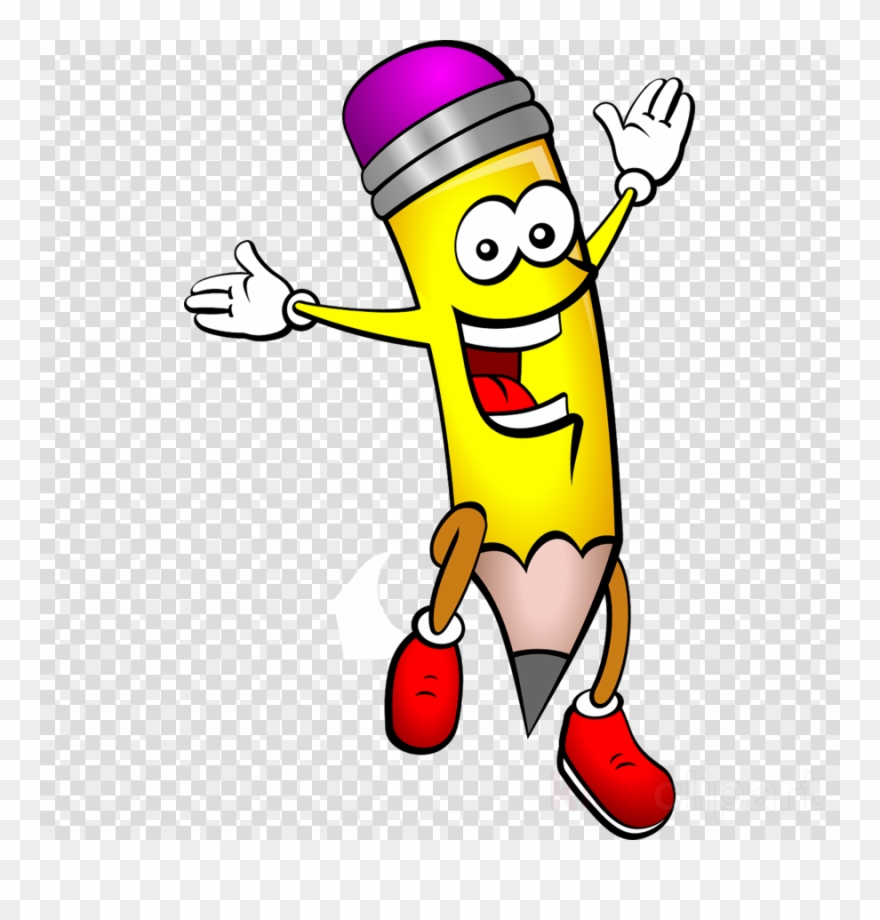 Happy Pencil Clip Art - Png Download