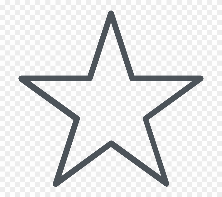 Product Reviews - Star Outline Vector Clipart