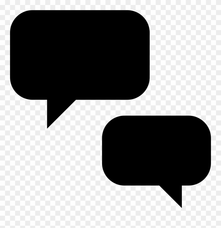 14 Dec If You See Something, Say Something - Speech Bubbles Silhouette Png Clipart