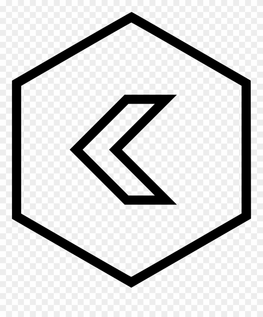 D Back Backward Left Direction Hexagon Comments - Access By Bmw Logo Clipart