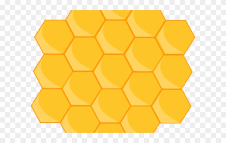 Hexagon Clipart Honeycomb - Beehive - Png Download