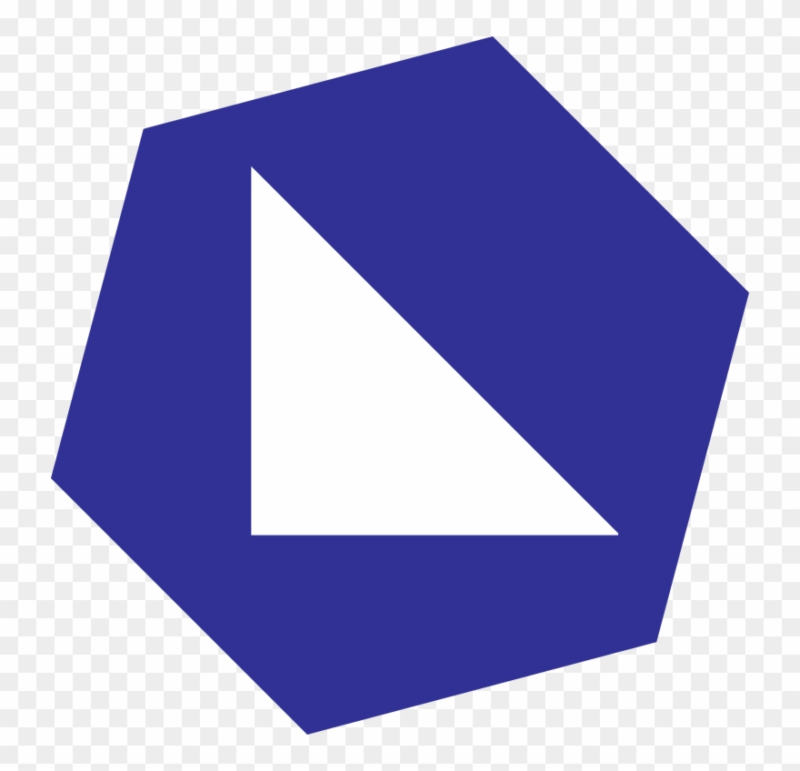 Down Left Arrow Hexagonal Icon Clipart